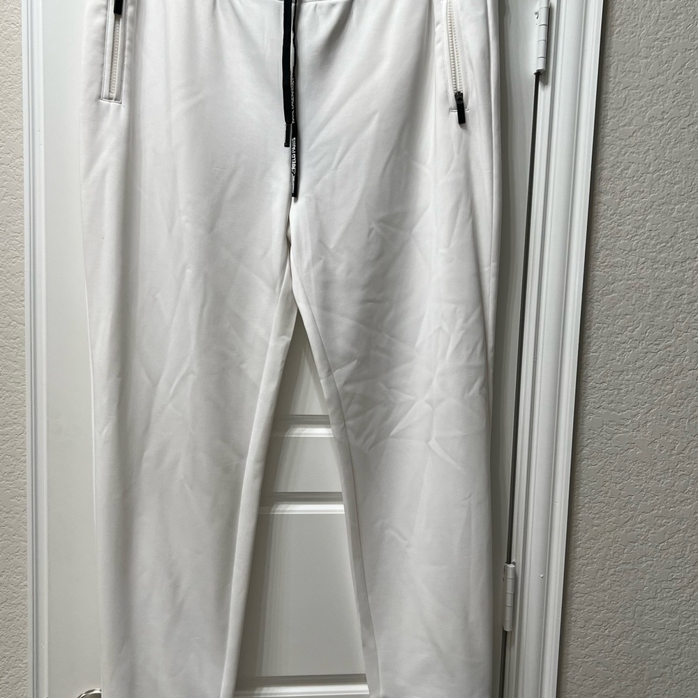 Karl Lagerfeld White Joggers with Black Accents